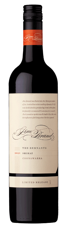 Jim Brand The Remnants Coonawarra Shiraz 2021