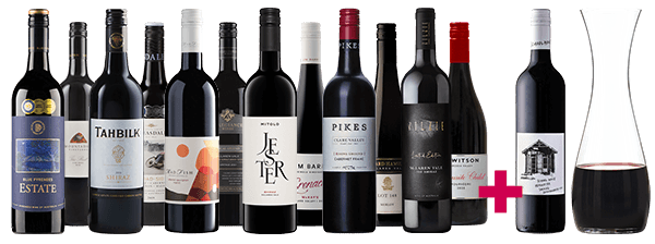 Fine Wines Dozen + Free Shiraz & Decanter