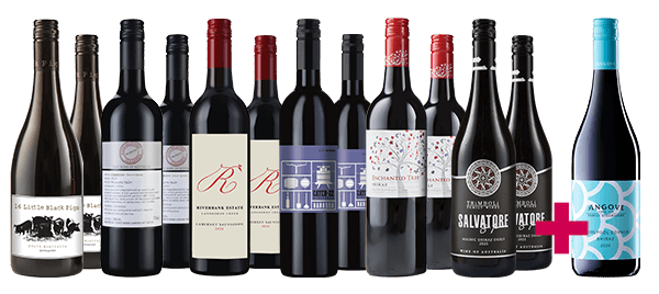 Low - Great Value REDS Doz + Free Angove Whirlpool Corner Shiraz