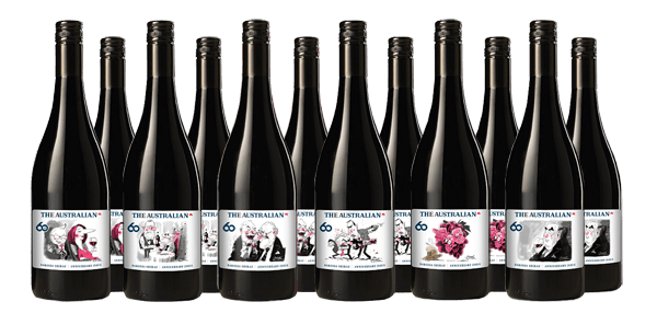 The Australian 60th Anniversary Shiraz Dozen