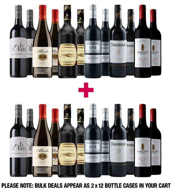 Aged Australian Reds 24-bottle BULK DEAL